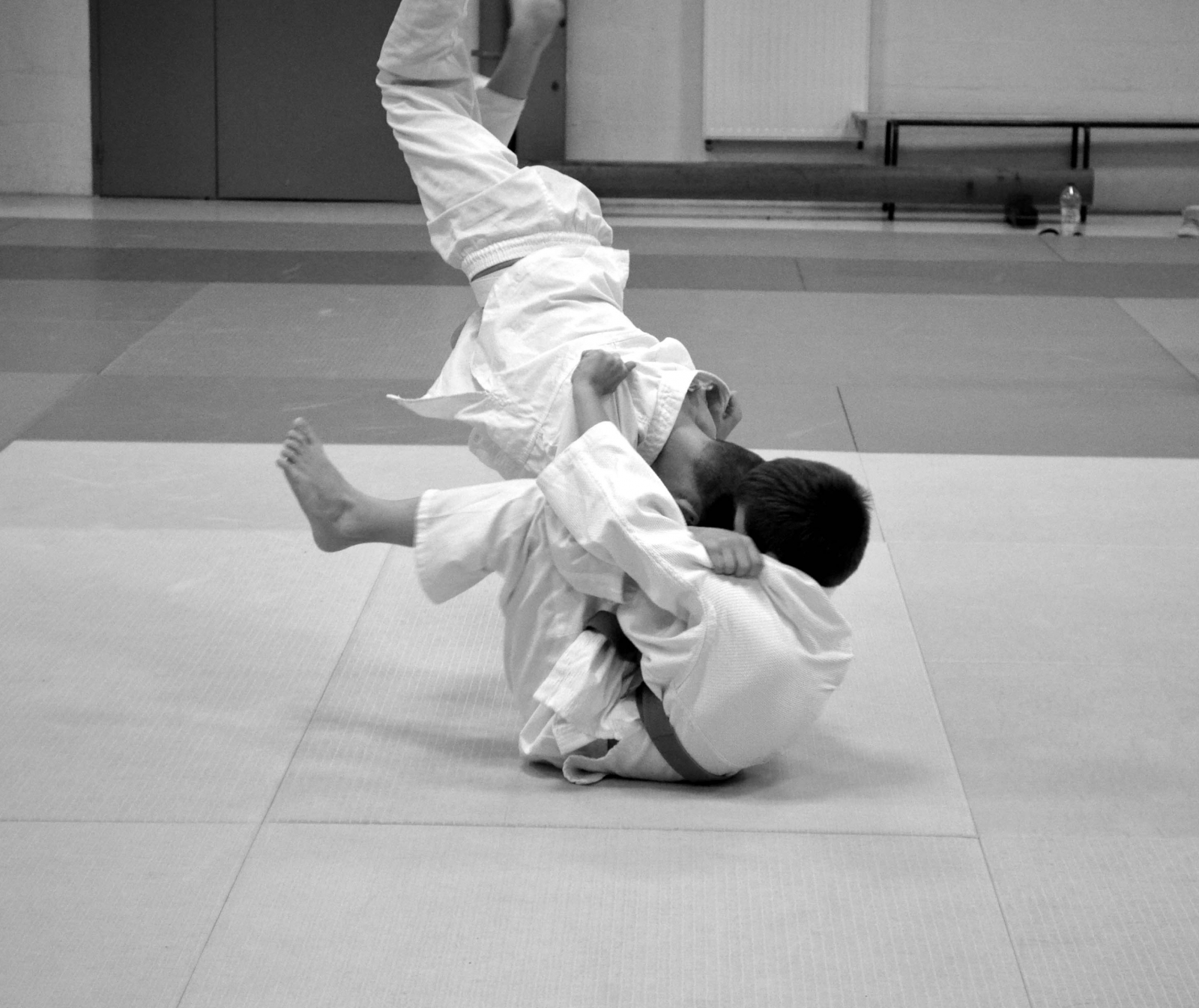 Cours de judo poussins sur le tatami